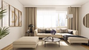Contemporary Interior Design with grey, neutral and sustainable materials